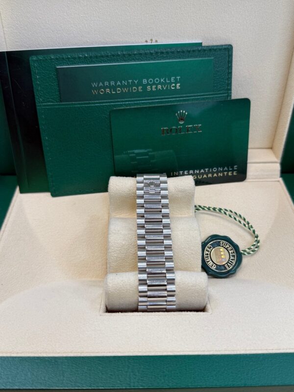 Rolex Day-Date 40 Platinum/ Ice-blue dial /President bracelet (Ref # 228206) - Image 9
