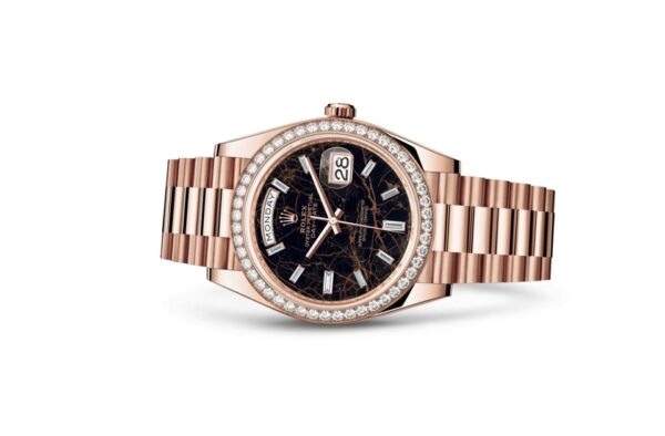 Rolex Day-date 40MM Everose Gold Eisenkiesel Diamond-set bezel and a President bracelet (Ref# 228345RBR) - Image 2