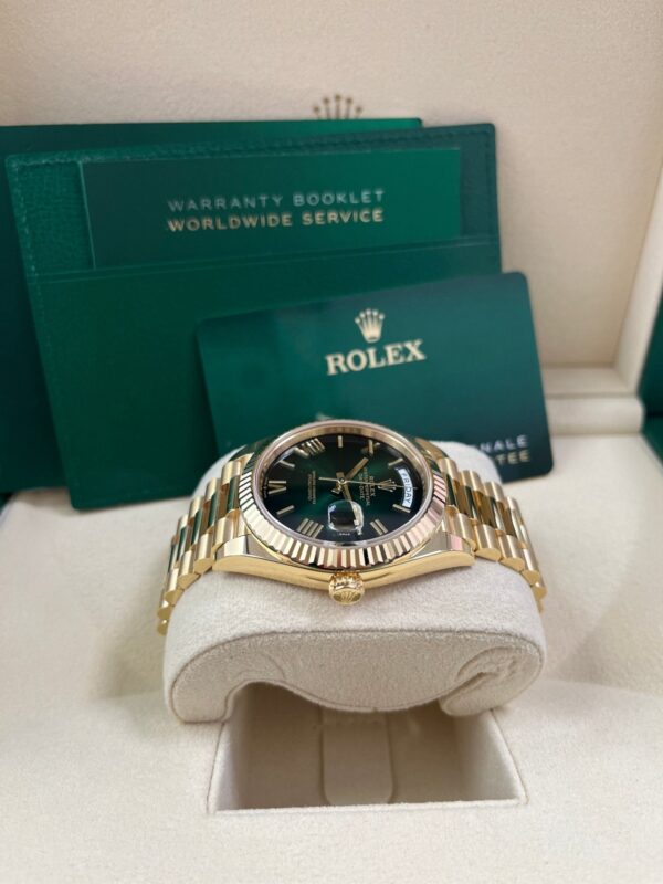 Rolex Day-Date 40mm Ombre Green Roman Dial New Release 228238 - Image 13
