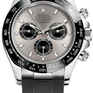 Rolex Daytona 40 White Gold Steel Grey Index Dial Black Sub-Dials Oysterflex (Ref# 116519LN)