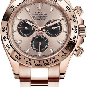 Rolex Daytona 40mm/ 18k Rose Gold/ Sundust Index Cosmograph Dial/ Black Sub-dials (Ref# 116505)