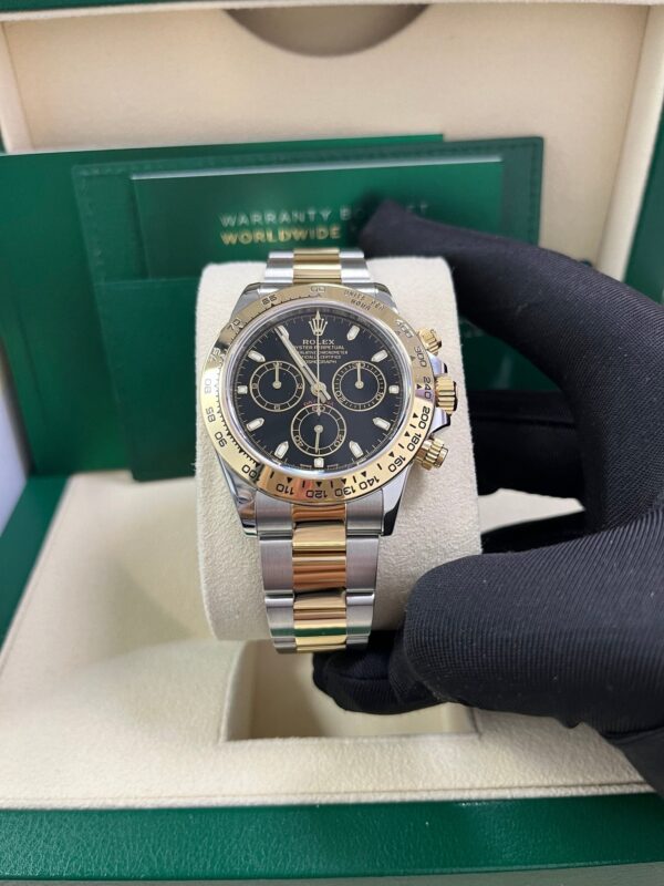 Rolex Daytona 40mm Yellow Rolesor Cosmograph - Black Index Dial (Ref# 116503) - Image 10