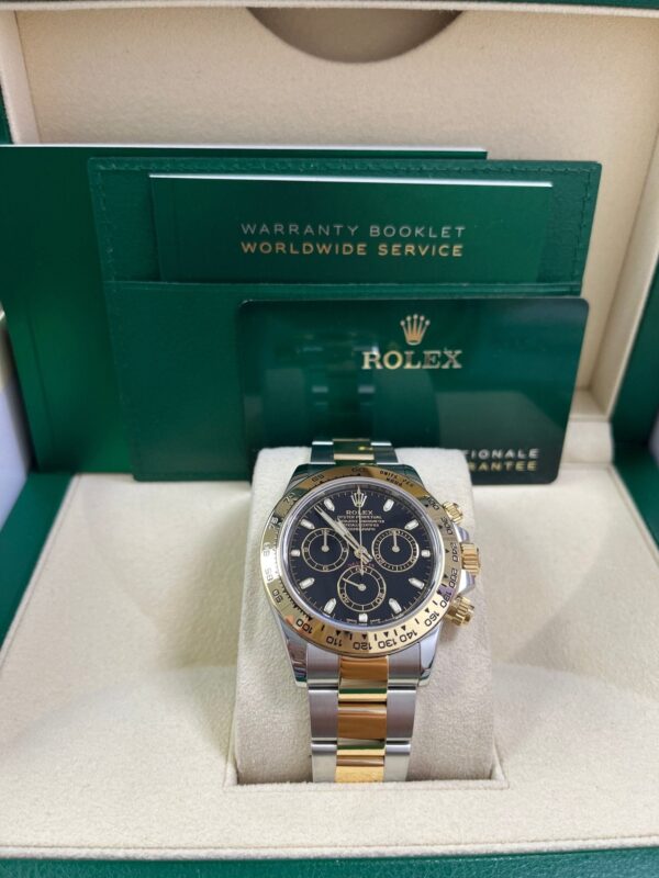 Rolex Daytona 40mm Yellow Rolesor Cosmograph - Black Index Dial (Ref# 116503) - Image 3