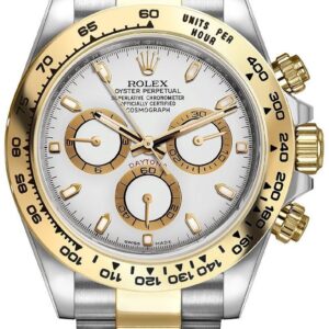 Rolex Daytona 40mm Yellow Rolesor Cosmograph White Index Dial (Ref #116503)