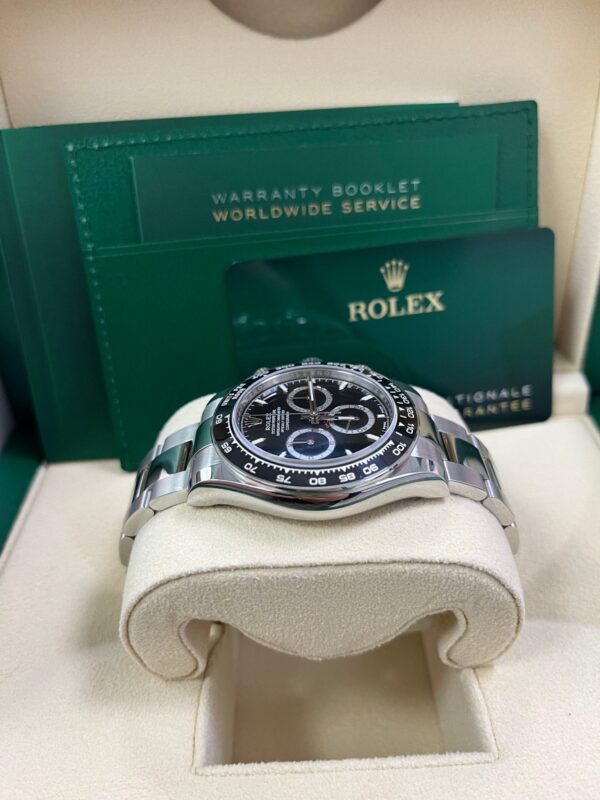 Rolex Daytona Black Cerachrom Bezel Black Index Dial Oyster Bracelet 126500ln - Image 3