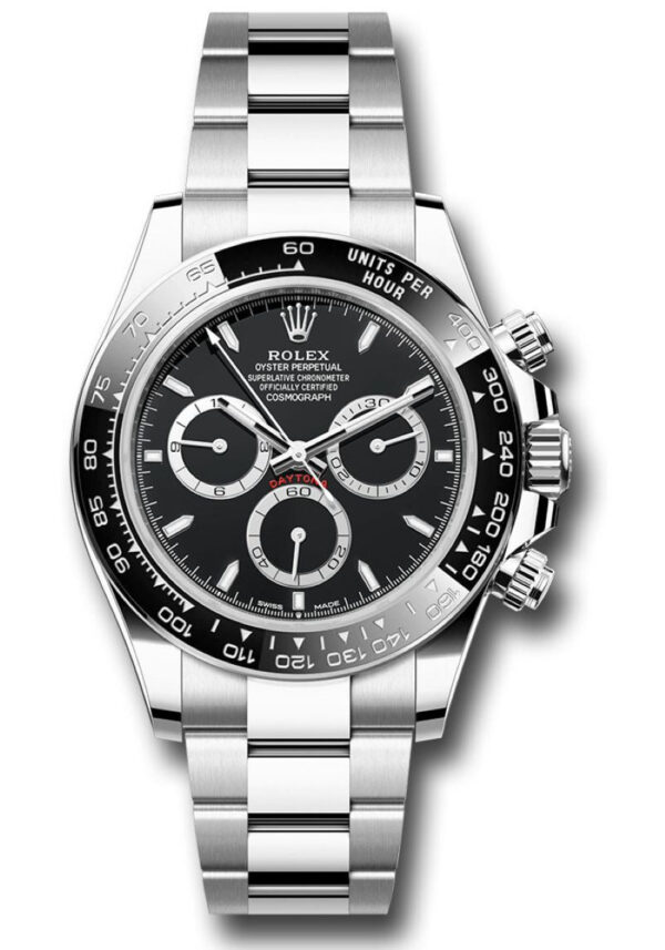 Rolex Daytona Black Cerachrom Bezel Black Index Dial Oyster Bracelet 126500ln
