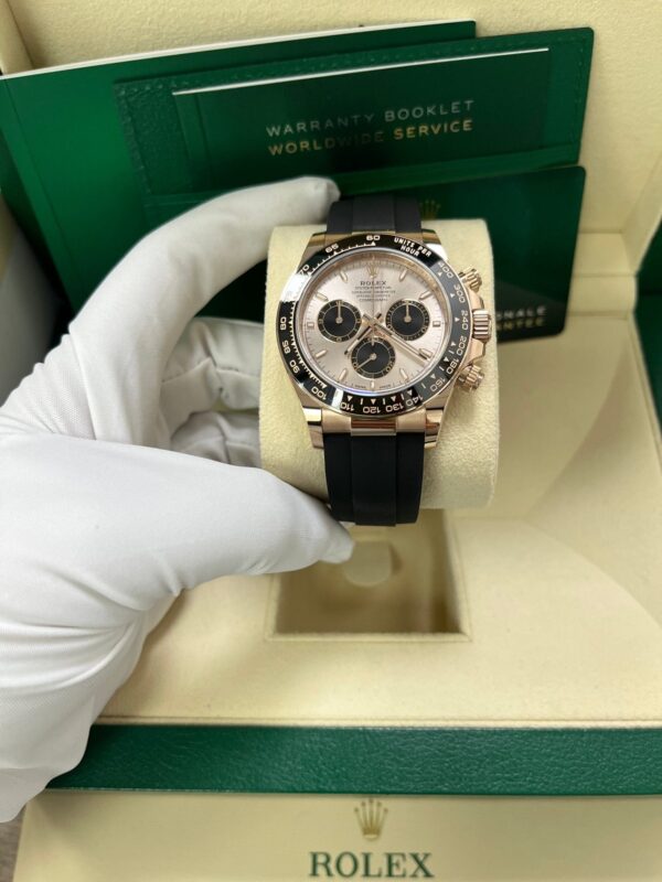 Rolex Daytona Cosmograph Daytona Black Bezel - Sundust And Black Index Dial - Oysterflex Strap 126515ln - Image 3
