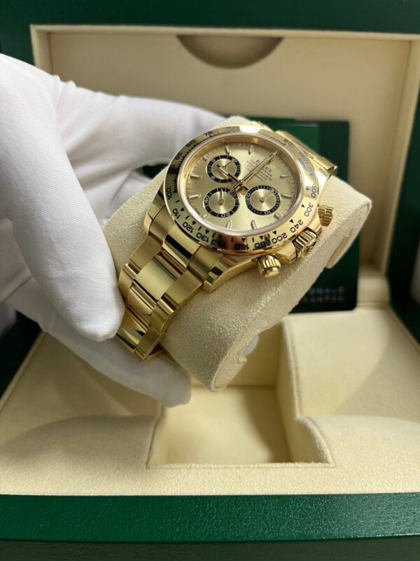 Rolex Daytona Cosmograph Daytona Golden Index Dial Oyster Bracelet 126508 - Image 9