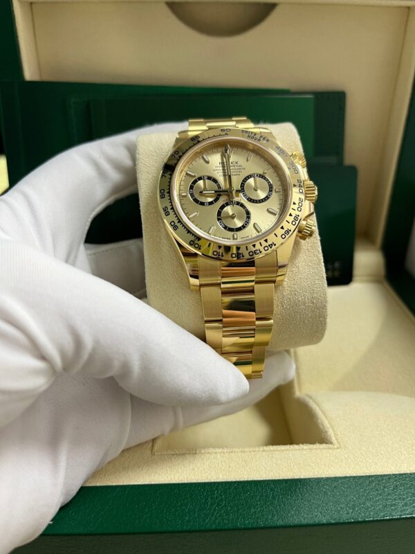 Rolex Daytona Cosmograph Daytona Golden Index Dial Oyster Bracelet 126508 - Image 5
