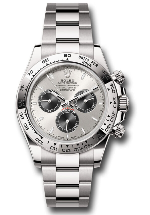 Rolex Daytona Cosmograph Daytona White Gold Silver And Black Index Dial - Oyster Bracelet 126509