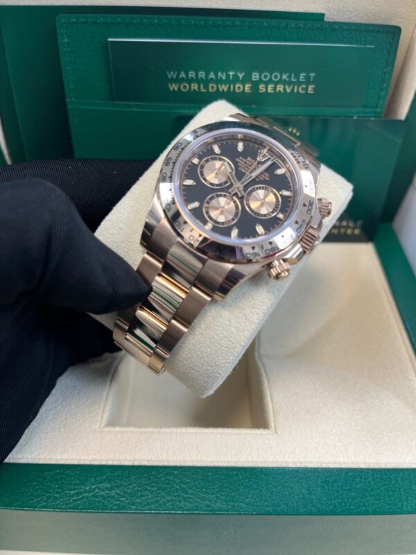 Rolex Daytona Everose Gold Cosmograph/ Black Index Dial (Ref# 116505) - Image 8