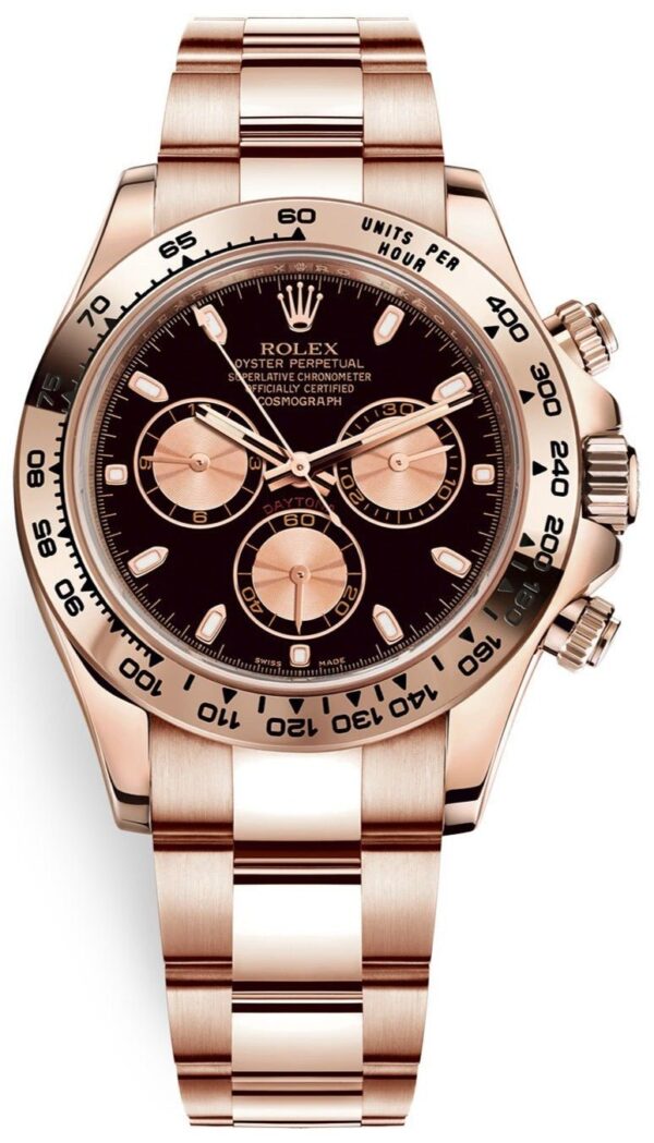 Rolex Daytona Everose Gold Cosmograph/ Black Index Dial (Ref# 116505)