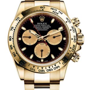 Rolex Daytona Paul Newman Yellow Gold Daytona Black Dial Yellow Subdials 116508