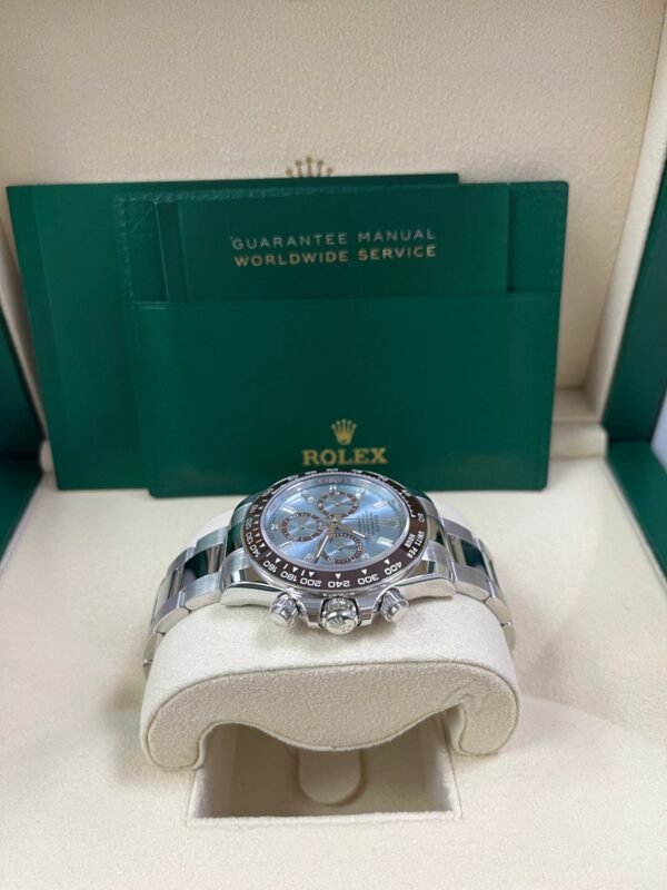 Rolex Daytona Platinum Daytona Ice Blue Baguette Dial 126506 - Image 8