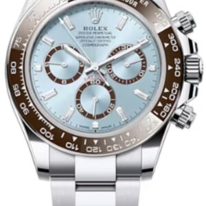 Rolex Daytona Platinum Daytona Ice Blue Baguette Dial 126506