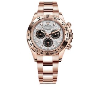 Rolex Daytona Rose Gold Cosmograph Daytona 40 Watch - Meteorite and Black Dial-Oyster Bracelet 116505