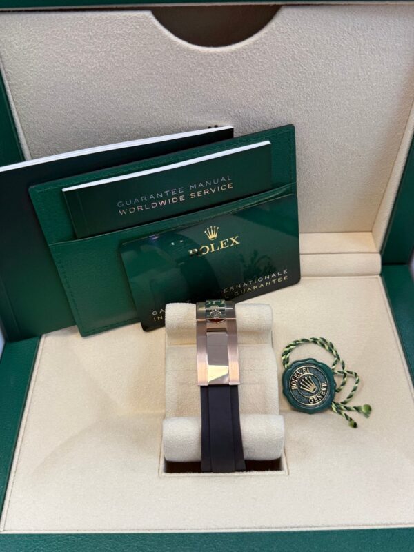 Rolex Daytona Rose Gold Cosmograph Daytona Watch - Black Bezel - Black And Sundust Diamond Dial 126515ln - Image 14