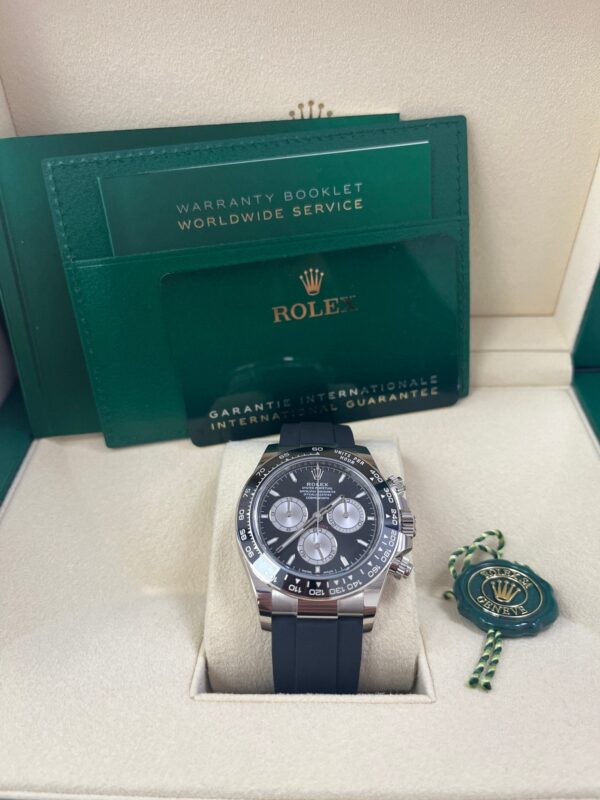 Rolex Daytona White Gold Cosmograph Daytona Black Bezel - Black And Steel Index Dial 126519LN - Image 3