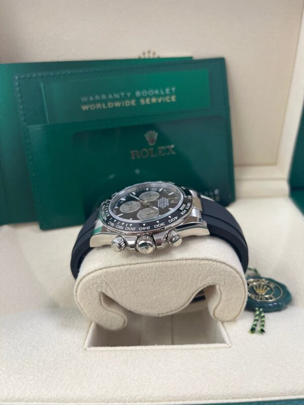 Rolex Daytona White Gold Cosmograph Daytona Black Bezel - Black And Steel Index Dial 126519LN - Image 7