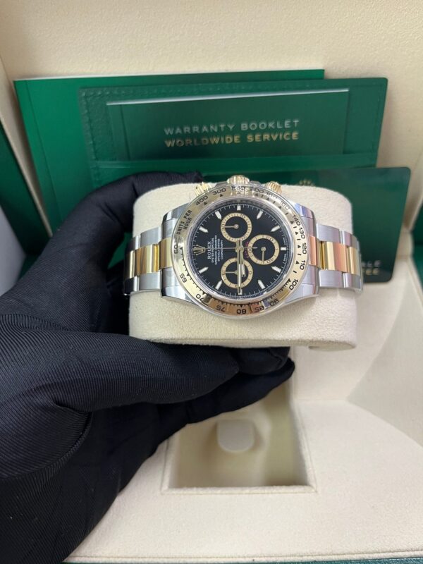 Rolex Daytona Yellow Gold and Steel Daytona Black Index Dial - Oyster Bracelet 126503 - Image 2
