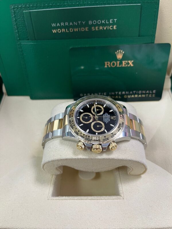 Rolex Daytona Yellow Gold and Steel Daytona Black Index Dial - Oyster Bracelet 126503 - Image 8