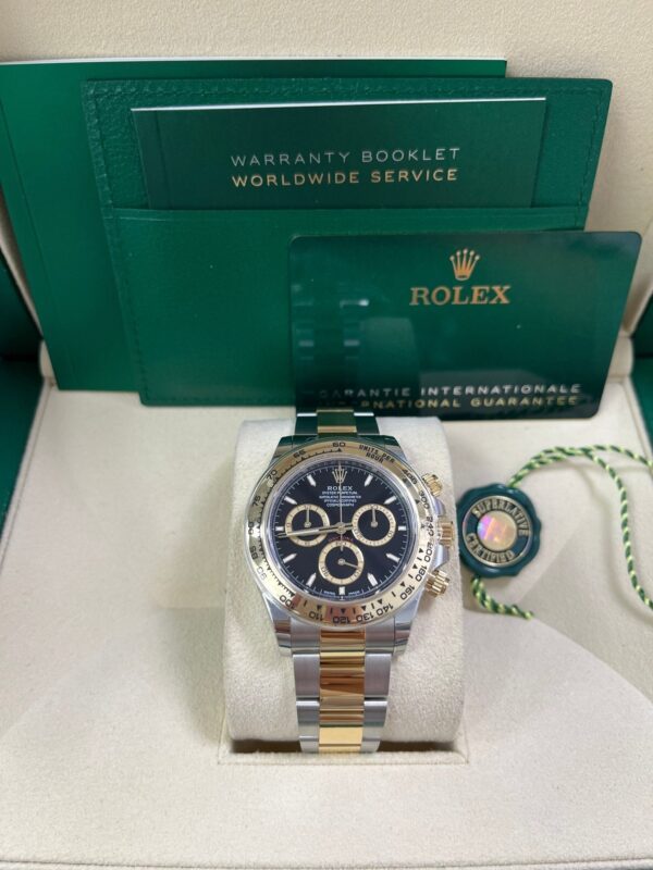 Rolex Daytona Yellow Gold and Steel Daytona Black Index Dial - Oyster Bracelet 126503 - Image 10