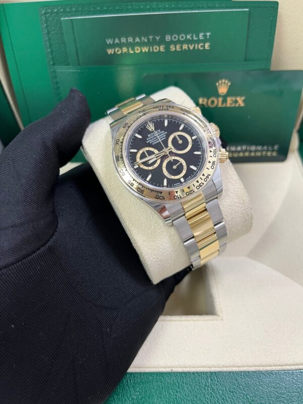 Rolex Daytona Yellow Gold and Steel Daytona Black Index Dial - Oyster Bracelet 126503 - Image 5