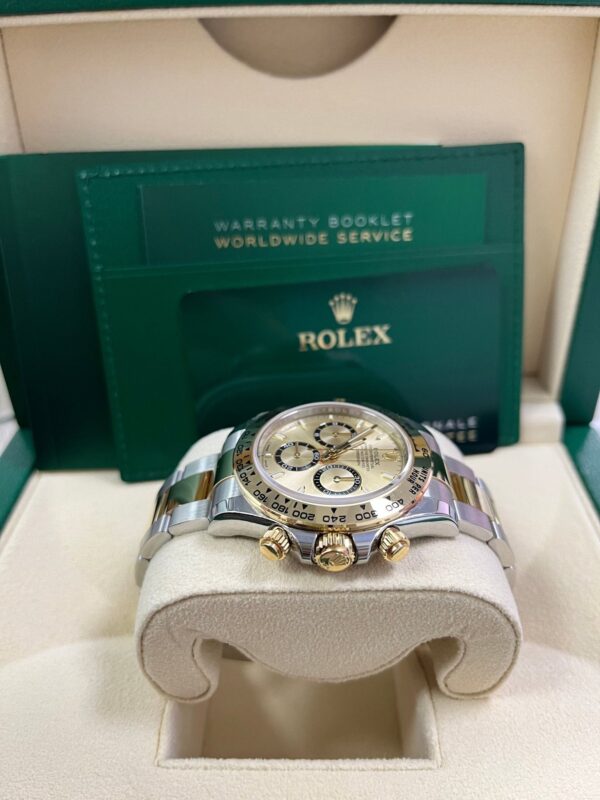 Rolex Daytona Yellow Rolesor Cosmograph Daytona Golden Index Dial Oyster Bracelet 126503 - Image 6