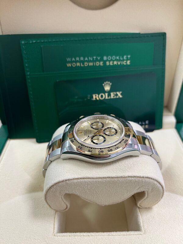 Rolex Daytona Yellow Rolesor Cosmograph Daytona Golden Index Dial Oyster Bracelet 126503 - Image 3
