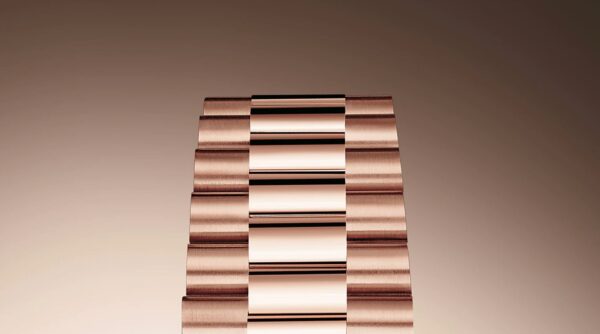 Rolex Everose Gold Day-Date 40 Watch - Everose Gold Bezel - Chocolate Baguette Diamond Dial - President Bracelet (REF#228345RBR) - Image 7