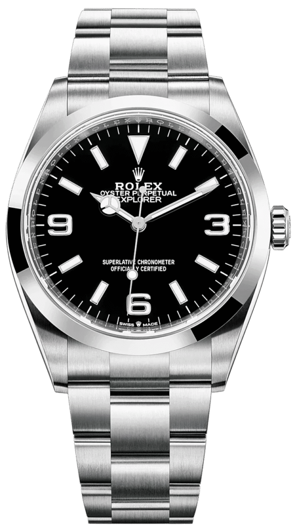 Rolex Explorer Stainless Steel Oyster Perpetual Explorer - Black Dial - Oyster Bracelet 124270