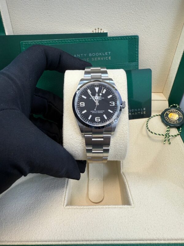 Rolex Explorer Stainless Steel Oyster Perpetual Explorer - Black Dial - Oyster Bracelet 124270 - Image 4