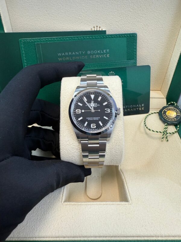 Rolex Explorer Stainless Steel Oyster Perpetual Explorer - Black Dial - Oyster Bracelet 124270 - Image 9