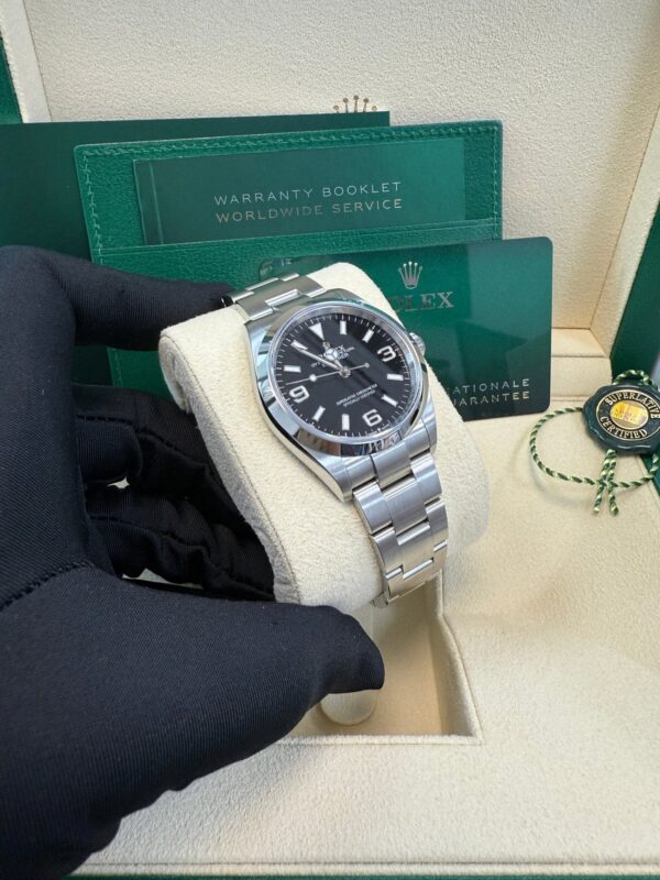 Rolex Explorer Stainless Steel Oyster Perpetual Explorer - Black Dial - Oyster Bracelet 124270 - Image 8
