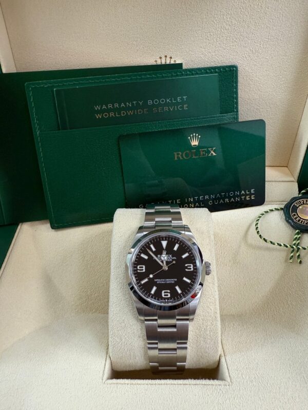 Rolex Explorer Stainless Steel Oyster Perpetual Explorer - Black Dial - Oyster Bracelet 124270 - Image 5