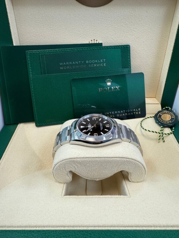 Rolex Explorer Stainless Steel Oyster Perpetual Explorer - Black Dial - Oyster Bracelet 124270 - Image 6