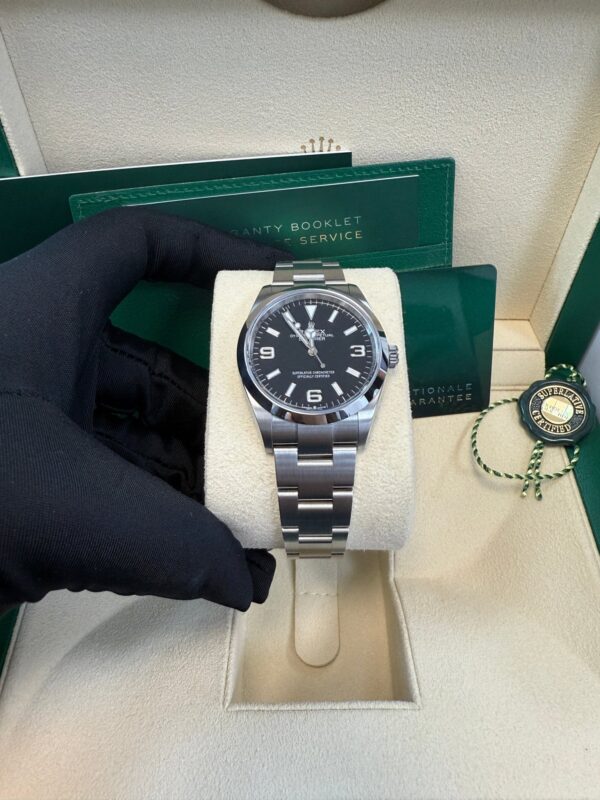 Rolex Explorer Stainless Steel Oyster Perpetual Explorer - Black Dial - Oyster Bracelet 124270 - Image 3