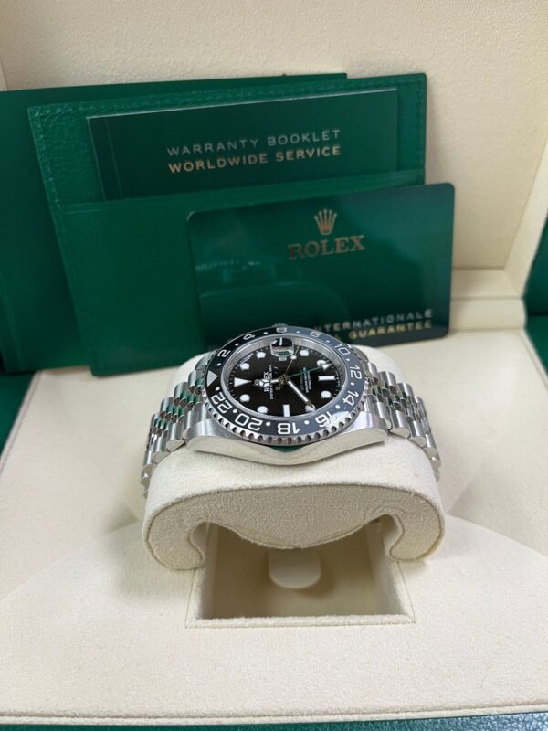 Rolex GMT-Master II Black Grey Bezel Jubilee Bracelet 126710GRNR - Image 3