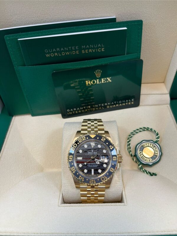 Rolex GMT-Master II
New 2025 Release GMT-Master II 126718GRNR Yellow Gold Tiger Iron Dial Jubilee - Image 8