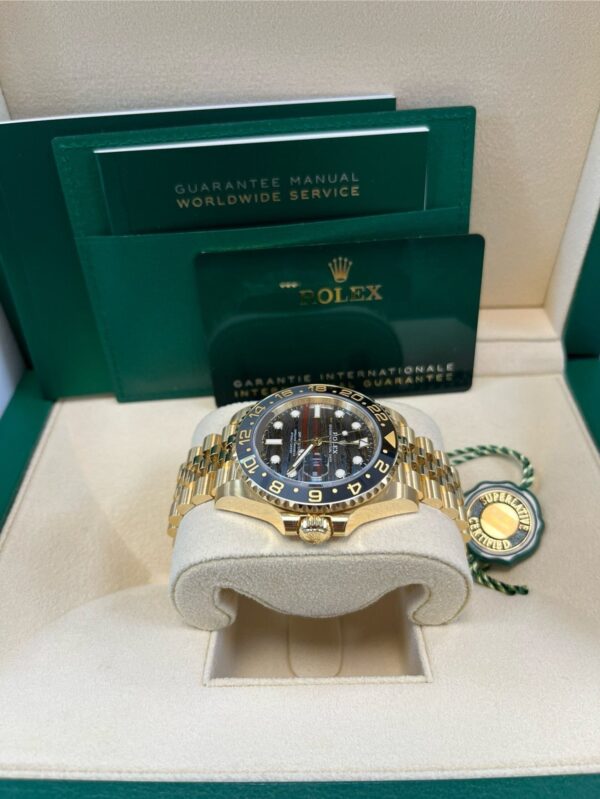 Rolex GMT-Master II
New 2025 Release GMT-Master II 126718GRNR Yellow Gold Tiger Iron Dial Jubilee - Image 11