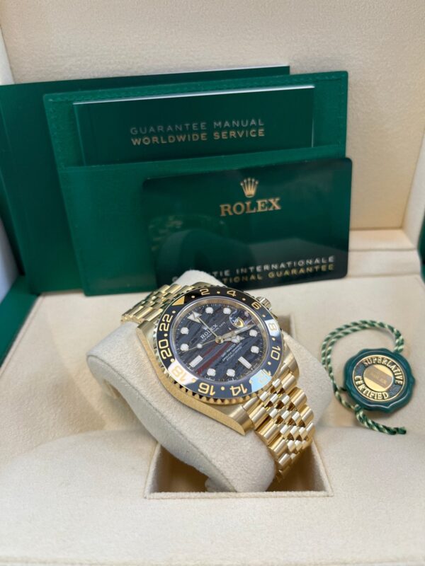 Rolex GMT-Master II
New 2025 Release GMT-Master II 126718GRNR Yellow Gold Tiger Iron Dial Jubilee - Image 9