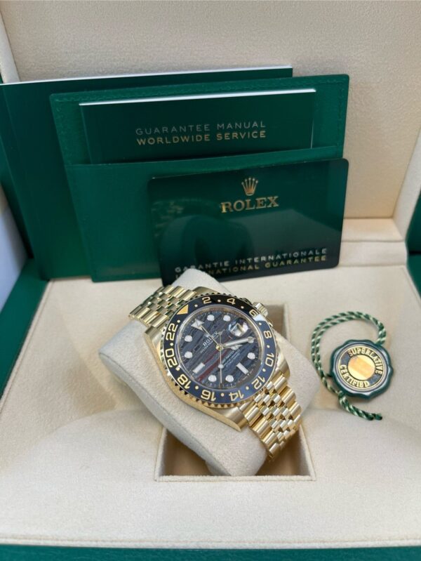 Rolex GMT-Master II
New 2025 Release GMT-Master II 126718GRNR Yellow Gold Tiger Iron Dial Jubilee - Image 13
