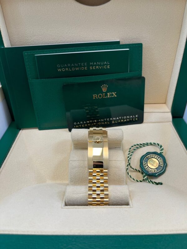 Rolex GMT-Master II
New 2025 Release GMT-Master II 126718GRNR Yellow Gold Tiger Iron Dial Jubilee - Image 15