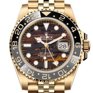 Rolex GMT-Master II
New 2025 Release GMT-Master II 126718GRNR Yellow Gold Tiger Iron Dial Jubilee