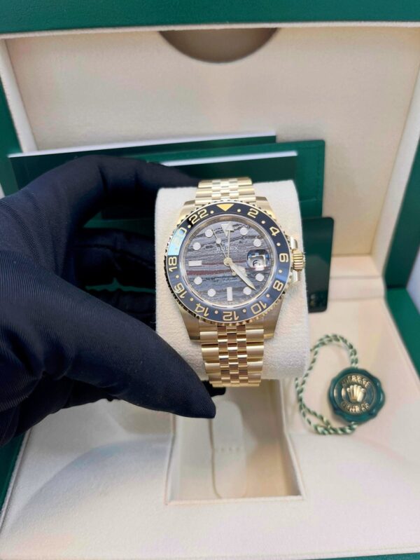 Rolex GMT-Master II
New 2025 Release GMT-Master II 126718GRNR Yellow Gold Tiger Iron Dial Jubilee - Image 6