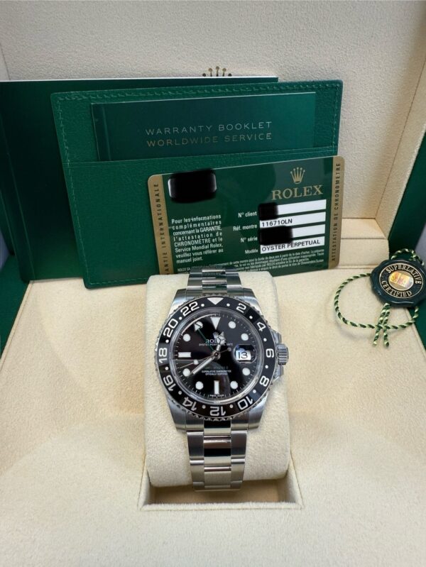 Rolex GMT-Master II Stainless Steel 40mm Ceramic Bezel 116710LN - Image 8