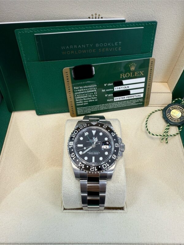 Rolex GMT-Master II Stainless Steel 40mm Ceramic Bezel 116710LN - Image 9