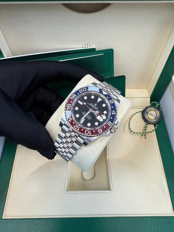 Rolex GMT-Master II Steel Blue & Red "Pepsi" Bezel and Black Dial (Ref# 126710BLRO) - Image 5