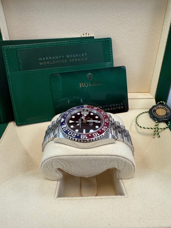 Rolex GMT-Master II Steel Blue & Red "Pepsi" Bezel and Black Dial (Ref# 126710BLRO) - Image 13