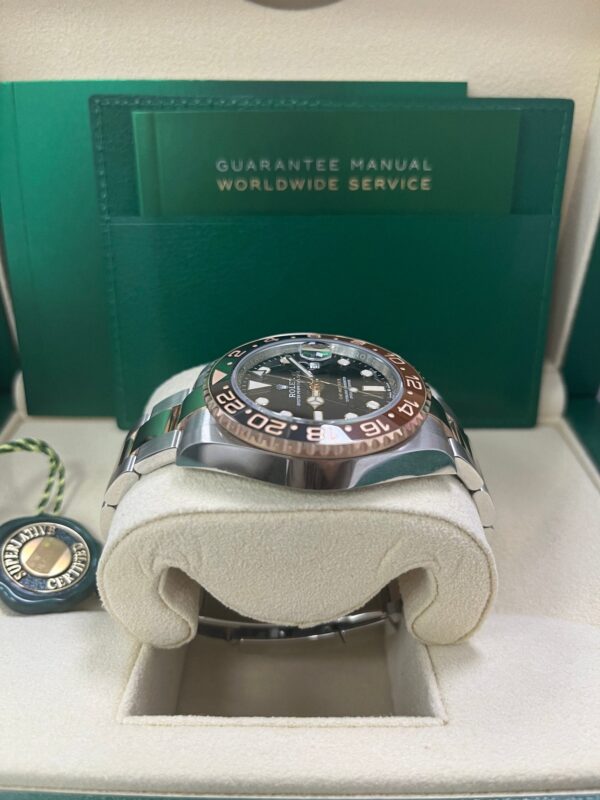 Rolex GMT-Master II Two-Tone Stainless Steel and Rose Gold - "The Rootbeer"- Black and Brown Bezel - Oyster Bracelet (Ref# 126711CHNR) - Image 5